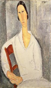 Madame Hanka Zborowska Accoudée à une Chaise, 1919