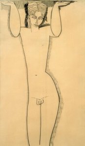 Jeune homme nu (Atlas) - Amedeo Modigliani