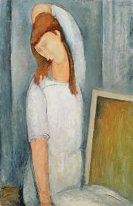 Portrait de Jeanne Hébuterne (1898-1920) avec son bras gauche derrière la tête