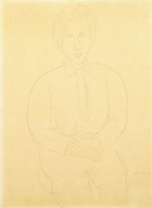 Portrait de Soutine assis, 1917 - Amedeo Modigliani
