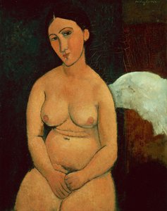 Nu assis, c.1917