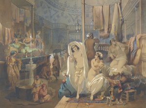 Dans le Hammam, 1854