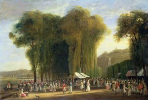 Jour de fête à St.Cloud : troupes britanniques en service, septembre 1815