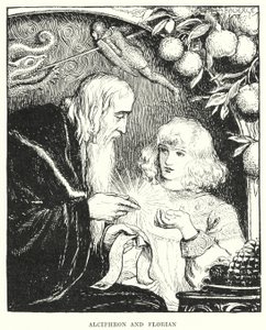 Alciphron et Florian - Amelia M. (attr.to) Bowerley or Bauerle