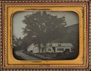 Maison sur une colline - American 19th Century