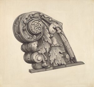 Figure de proue de la frégate "Sabine" - American 20th Century