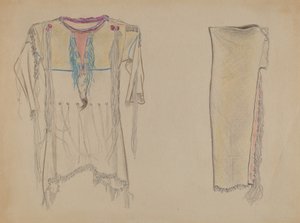 Chemise et jambières en peau de daim