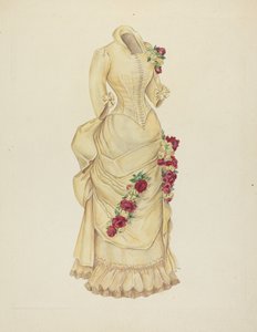 Robe à tournure