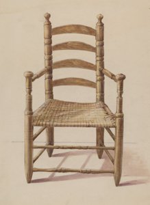 Chaise à dossier en échelle