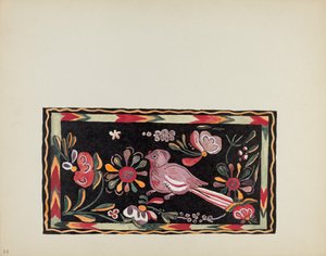 Planche 44 : Design de coffre peint : Du portfolio "Spanish Colonial Designs of New Mexico"