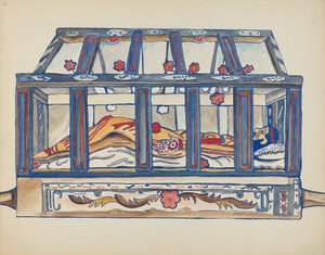 Christ dans le sépulcre (de la série "Spanish Colonial Designs of New Mexico")