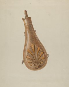Flasque à poudre - American 20th Century