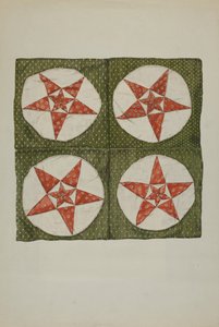 Blocs de courtepointe - Étoile appliquée - American 20th Century
