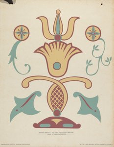 Motif de bordure de la mission San Juan Capistrano du portfolio "Art décoratif de la Californie espagnole"