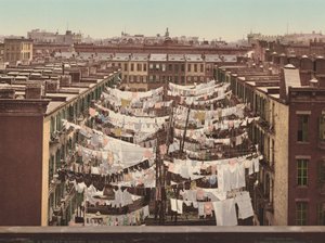Une lessive du lundi, New York - American 20th Century, Detroit Photographic Company