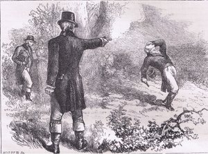 Duel entre Burr et Hamilton, illustration de l