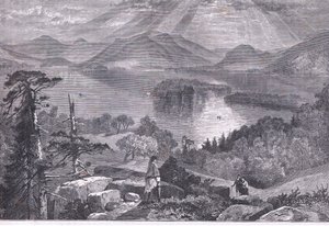 Long Island, lac George, illustration de l