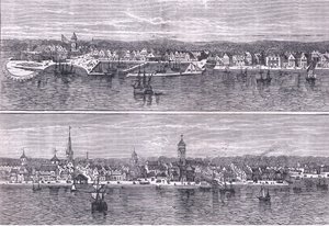 New York au milieu du XIXe siècle, illustration de l