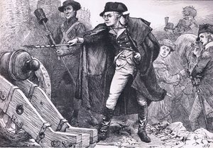 Washington au siège de Yorktown, illustration de l
