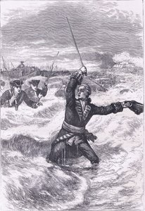 Débarquement de Wolfe à Louisbourg, illustration de l