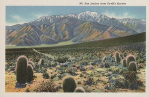 Californie : Mont San Jacinto depuis le Jardin du Diable - American Photographer (after)