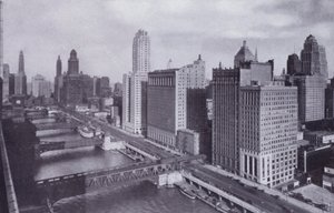 Chicago : Wacker Drive et Ponts de la Rivière Chicago - American Photographer (after)