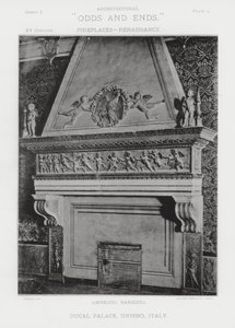 Cheminée : Palais Ducal, Urbino, Italie
