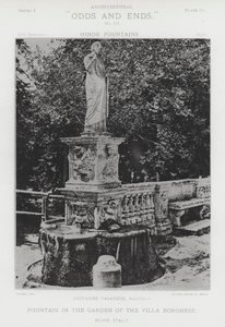 Fontaine dans le jardin de la Villa Borghese, Rome, Italie - American Photographer (after)