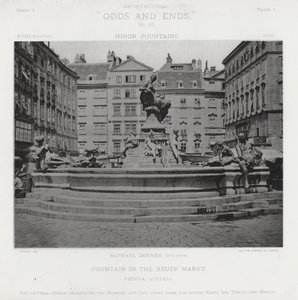 Fontaine sur le Neuer Markt, Vienne, Autriche - American Photographer (after)