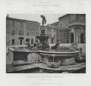 Fontaine sur la Piazza Maggiore, Fano, Italie - American Photographer (after)