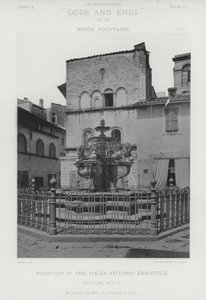 Fontaine sur la Piazza Vittorio Emanuele, Viterbo, Italie - American Photographer (after)