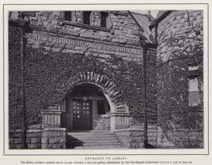 Jamestown, NY : Entrée de la bibliothèque