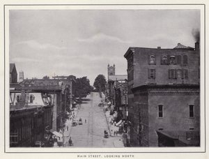 Jamestown, NY : Main Street, vue vers le nord