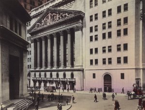 New York : J P Morgan and Co ; Bourse de New York - American Photographer (after)