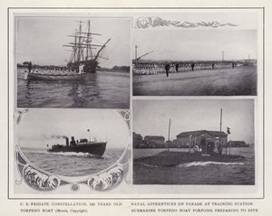 Newport, Rhode Island : Frégate américaine Constellation - American Photographer (after)