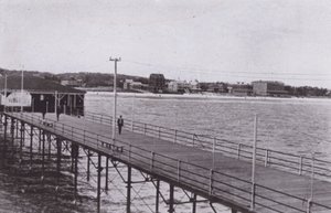 Old Orchard Beach, Maine : Vue depuis la jetée de l