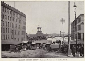 Philadelphie : Ferry de Market Street, Delaware Avenue, au pied de Market Street