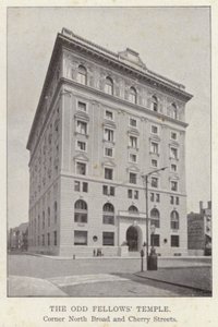 Philadelphie : Temple des Odd Fellows, coin de North Broad et Cherry Streets - American Photographer (after)