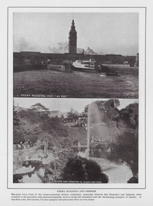 San Francisco : Bâtiment des ferries et ferries - American Photographer (after)