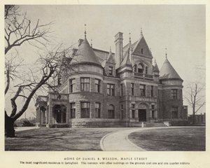 Springfield, Massachusetts : Maison de Daniel B Wesson, rue Maple - American Photographer (after)