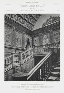 Escalier, Canford Manor, Dorset, Angleterre - American Photographer (after)