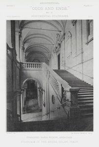 Escalier dans la Brera, Milan, Italie - American Photographer (after)