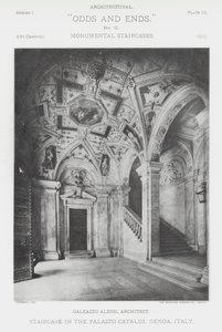 Escalier dans le Palazzo Cataldi, Gênes, Italie - American Photographer (after)