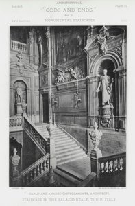 Escalier dans le Palazzo Reale, Turin, Italie - American Photographer (after)