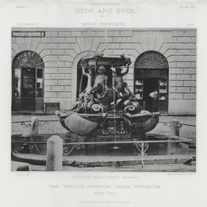La "Fontaine de la Tortue," Piazza Tortaruga, Rome, Italie