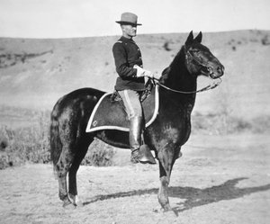 Lieutenant John J. Pershing (1860-1948) 6e régiment de cavalerie américaine