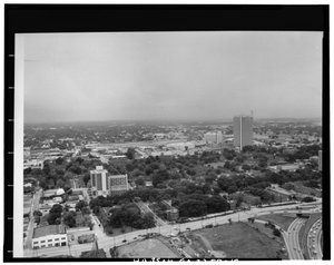 Vue aérienne vers le nord-ouest, Techwood Homes (logements sociaux), délimité par North Avenue, Parker Street, William Street et Lovejoy Street, Atlanta, comté de Fulton, GA - American Photographer
