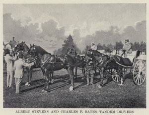 Albert Stevens et Charles F Bates, conducteurs en tandem - American Photographer