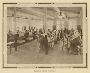 Amoskeag Manufacturing Company : Chambre Burling, Worsted (photo n/b) - American Photographer