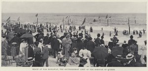 Plage à Far Rockaway, la limite la plus au sud de l